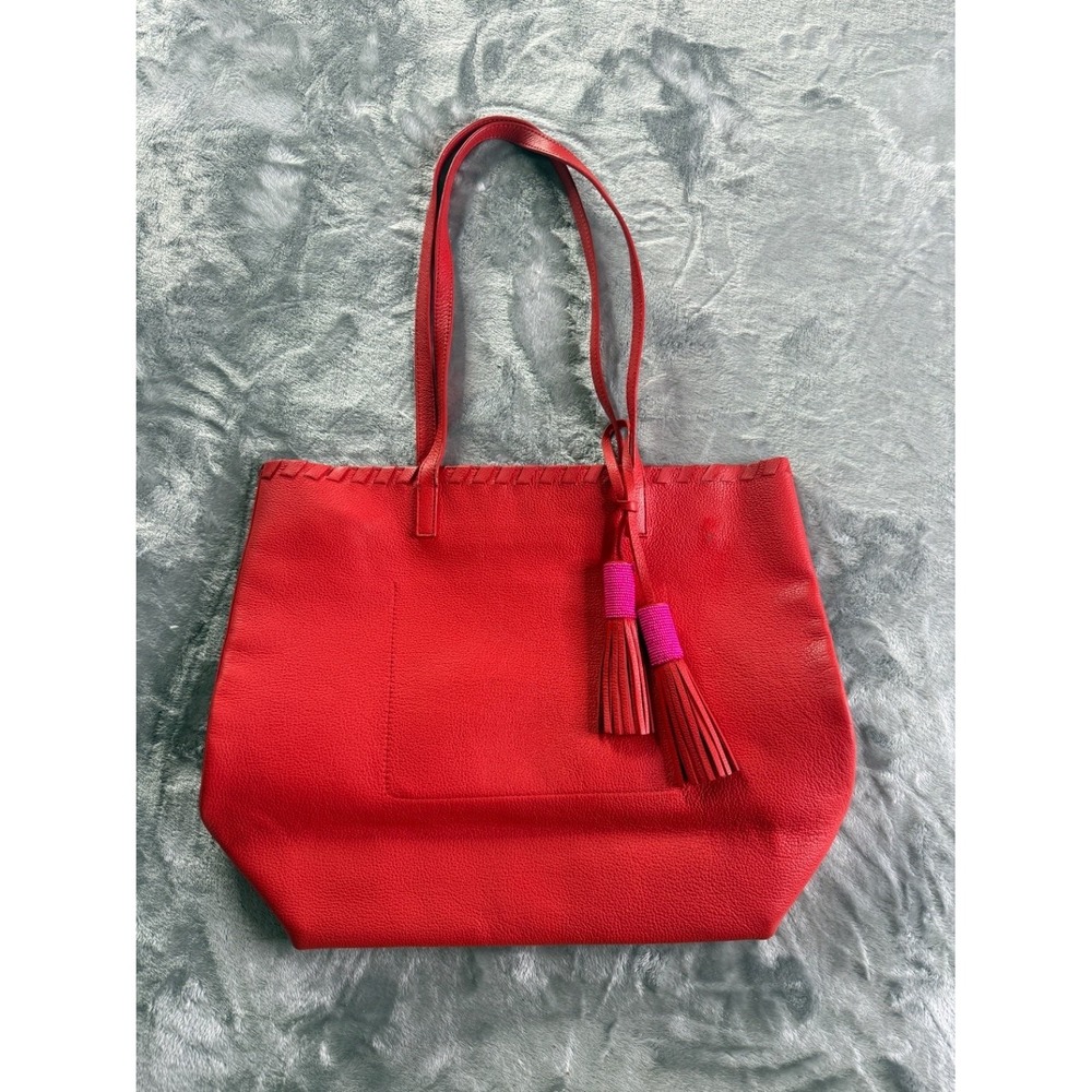 Kate Spade New York Hayes Street Isobel‎ Women's Tote Large Red Leather Bag